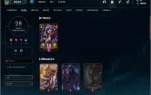 Conta ouro 2 com 28 skins e 53 champs ( MAIN ADC )
