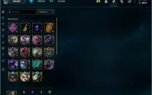 CONTA LEAGUE OF LEGENDS 211 SKINS