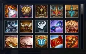 Conta Unranked Level 30 80 champs 5 skins - 2730 RP Extra