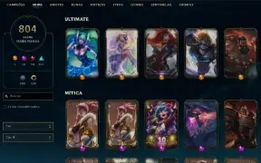 Conta Lol | Full Acesso | 804 Skins Raras & Prestigio