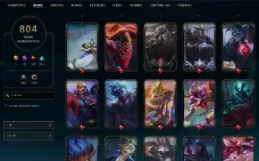 Conta Lol | Full Acesso | 804 Skins Raras & Prestigio
