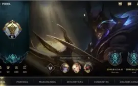 ESMERALDA IV + 20 SKINS  + 495 WC + PASSE WILD + 43 CAMPEÕES