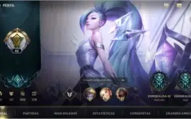 ESMERALDA IV + 20 SKINS  + 495 WC + PASSE WILD + 43 CAMPEÕES