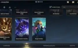 ESMERALDA IV + 20 SKINS  + 495 WC + PASSE WILD + 43 CAMPEÕES