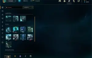 Conta LOL smurf diamante com 74% de winrate.