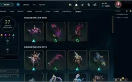 CONTA LOL NVL 453- 421 SKINS TODOS CHAMPS