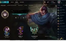 CONTA LOL PLATINA 3 COM 243 SKINS E TODOS OS CHAMPS