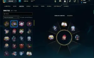 Platina 3 com 22 Champs e 11 Skins + 1 Mitica da Ashe (ADC)
