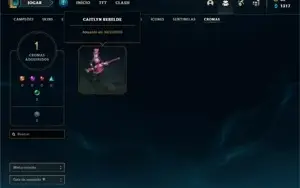 Conta Unranked com 150 Champs e 58 Skins