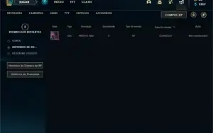 Conta Unranked com 150 Champs e 58 Skins
