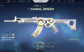 CONTA DE VALORANT COM 2 PASSES VANDAL ORIGEM E PHANTOM RUÍNA