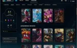 conta lol lvl 204-104 champs