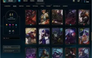 conta lol lvl 204-104 champs