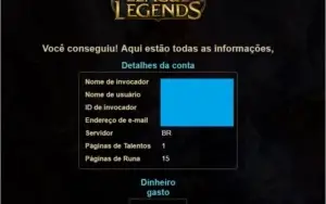 CONTA PLATINA S6 (UNRANKED S7) COM LUX ELEMENTALIST