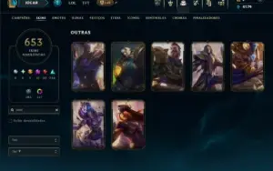 653 Skins, 468 Icones,Mais de 7 mil reais gastos!