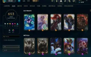 653 Skins, 468 Icones,Mais de 7 mil reais gastos!
