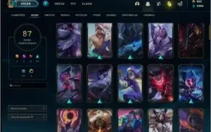 conta lol 87 skins