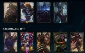 conta lol 87 skins