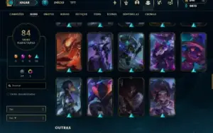 Unranked com 150 Champs e 84 Skins ( JG / MID / TOP )