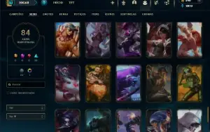 Unranked com 150 Champs e 84 Skins ( JG / MID / TOP )