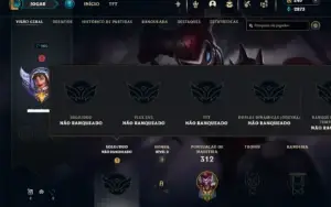 Unranked com 150 Champs e 84 Skins ( JG / MID / TOP )