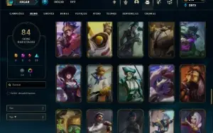 Unranked com 150 Champs e 84 Skins ( JG / MID / TOP )