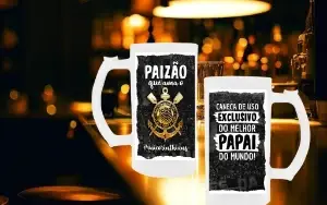 Pack Artes Para Caneca de Chopp Brasileirão - Dia dos Pais