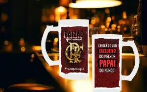 Pack Artes Para Caneca de Chopp Brasileirão - Dia dos Pais