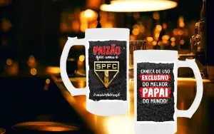 Pack Artes Para Caneca de Chopp Brasileirão - Dia dos Pais