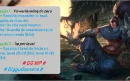 League of Legends LoL Up de 1-30 Personalizado