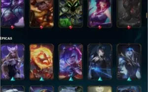 CONTA 214 SKINS GOLD 2 SEASON PASSADA, NENHUMA PARTIDA MD10