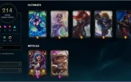 CONTA 214 SKINS GOLD 2 SEASON PASSADA, NENHUMA PARTIDA MD10
