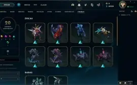 CONTA LOL FULL CHAMP D4 64% WIN RATE MMR MESTRE