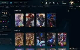CONTA LOL FULL CHAMP D4 64% WIN RATE MMR MESTRE
