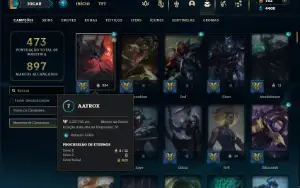 Platina 3 com TODOS os champs e 123 Skins ( MAIN TOP )