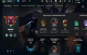 Platina 3 com TODOS os champs e 123 Skins ( MAIN TOP )