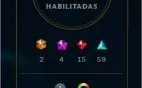 Conta de lol com 164 skin diamante