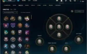 Conta league of legends platina com +470 skins