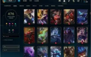 Conta league of legends platina com +470 skins