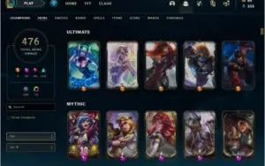 Conta league of legends platina com +470 skins
