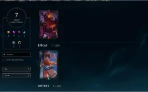 CONTA DIAMANTE IV - 40 CAMPEÃO E 7 SKIN