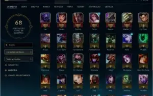CONTA DIAMANTE IV - 40 CAMPEÃO E 7 SKIN
