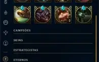 Conta de lol, LV. 517, 285 skin, todos os champs, gold 4