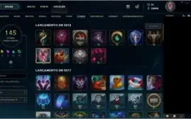 Conta League of Legends-Platina-291 skins