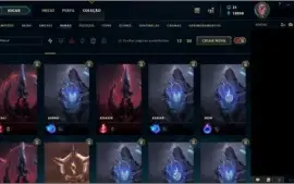 Conta League of Legends-Platina-291 skins