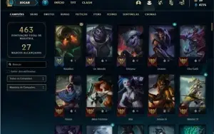 Conta prata 3 com 150 Champs e 137 Skins + 3 Miticas