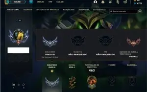 Conta prata 3 com 150 Champs e 137 Skins + 3 Miticas