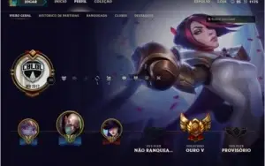 Conta Lol Ouro V 70+ Champs E 30 + Skins