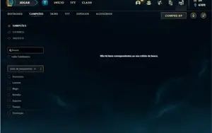 Conta bronze 1 com TODOS os champs e 147 Skins