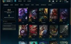 Conta ouro 4 com 4 skins e 23 champs
